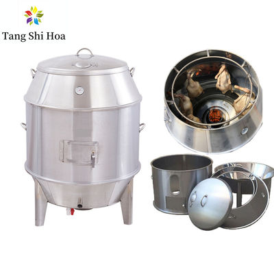 Lò nướng vịt quay bằng thép không gỉ Máy quay gà nhiệt độ 500 độ